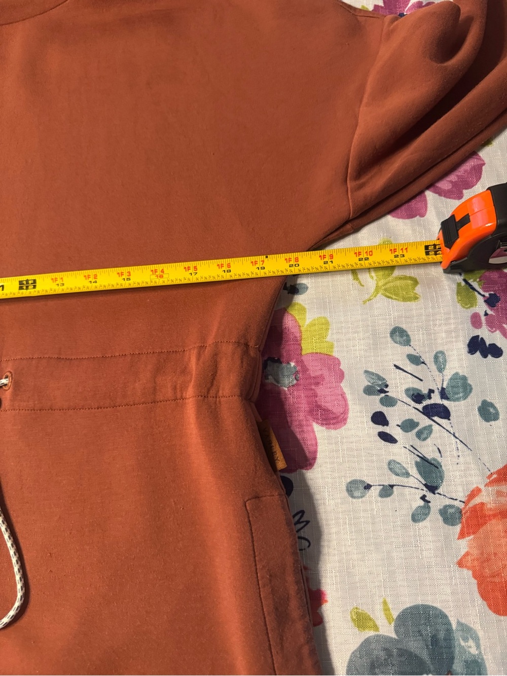 Varley Freya Sweat Pullover Womens S Rust Brown Doublesoft Funnel Neck Lounge C2 - Picture 7 of 12